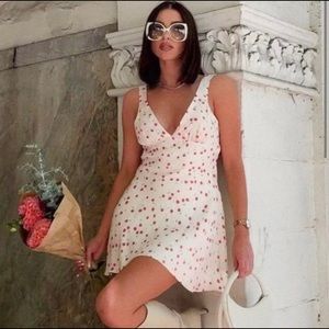 New with tags, super cute Zara strawberry dress! Size medium, never worn.